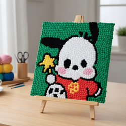 Pompom Ball Mosaic Art